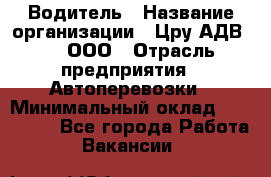 Водитель › Название организации ­ Цру АДВ777, ООО › Отрасль предприятия ­ Автоперевозки › Минимальный оклад ­ 110 000 - Все города Работа » Вакансии   